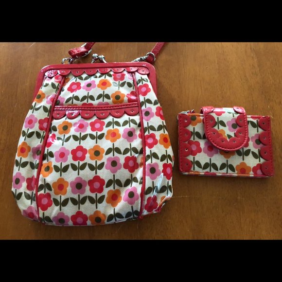 Vera Bradley Frill Collection Crossbody Purse - Picture 1 of 3